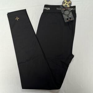 Tommie Copper Boys Core Tights Large Black Nylon Spandex Compression